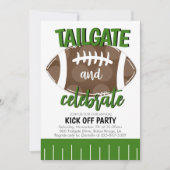 Invitation Tailgate and Celebrate Football ANY COLOR COMBO (Devant)
