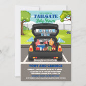 Invitation Tailgate Football Baby shower Couples Douche (Devant)