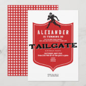 Invitation Tailgate Friends Football Grill & Chill Anniversai (Devant / Derrière)
