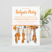 Invitation Tailgate Party Tennessee Dames Cowboy Boots (Debout devant)