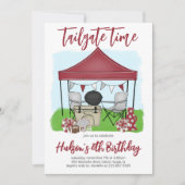 Invitation Tailgate Time Football Anniversaire TOUTE COULEUR  (Devant)