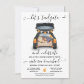 Invitation Tailgate Voiture Football Jeu BBQ Bière Couples Do (Devant)