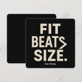 Invitation Taille de forme Beats Motivation Fitness, Style de (Devant / Derrière)
