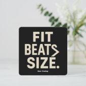 Invitation Taille de forme Beats Motivation Fitness, Style de (Debout devant)