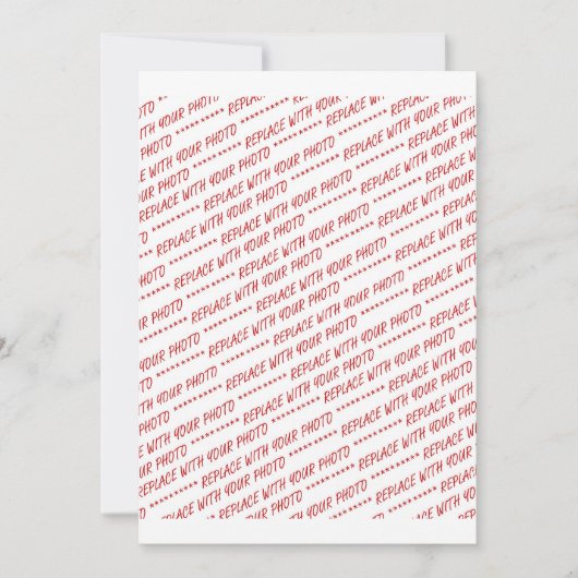 Invitation Taille spécifique Modèle photo 8x10 (Devant)