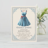 Invitation Tailleur Élégant & Fête de Couture (Debout devant)