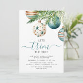 Invitation Taillons l'Arbre | Fête de Noël (Debout devant)