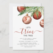 Invitation Taillons l'Arbre | Fête de Noël (Devant)