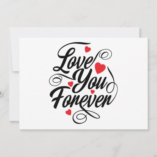 Invitation T'aimer pour toujours (Dos)