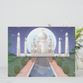 Invitation Taj Mahal (Debout devant)