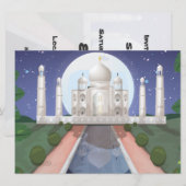 Invitation Taj Mahal (Devant / Derrière)