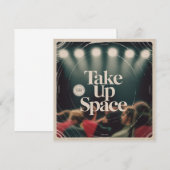 Invitation Take Up Space (Devant / Derrière)