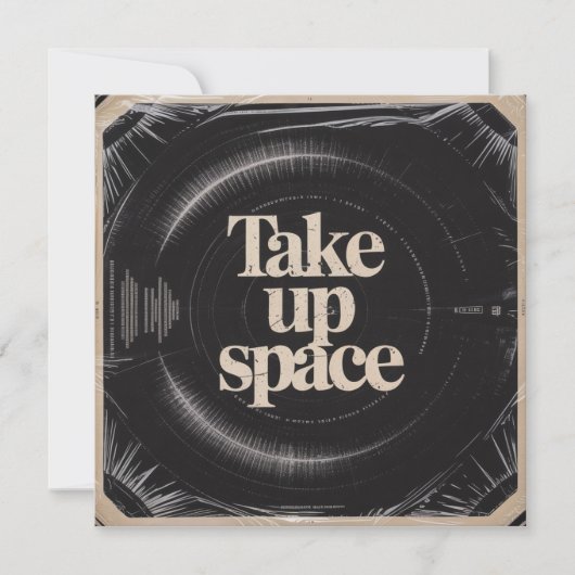 Invitation Take Up Space (Devant)