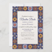 Invitation Talavera Majolique Mariage Classique Espagnol Colo (Devant)