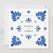 Invitation Talavera Mexicaine Enregistrer La Date (Dos)