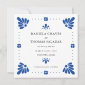 Invitation Talavera Mexicaine Enregistrer La Date (Devant)