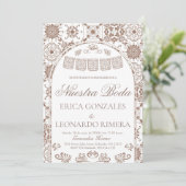 Invitation Talavera Papier découpé Mariage Espagnol (Debout devant)