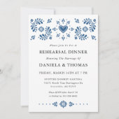 Invitation Talavera Style Dîner de répétition mexicaine Invit (Devant)