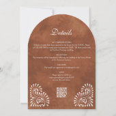 Invitation Talavera Terracotta Fiesta Code QR Mariage (Dos)