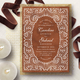 Invitation Talavera Terracotta Mariage Mexicain