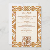 Invitation Talavera terracotta vintage mariage mexicain (Dos)
