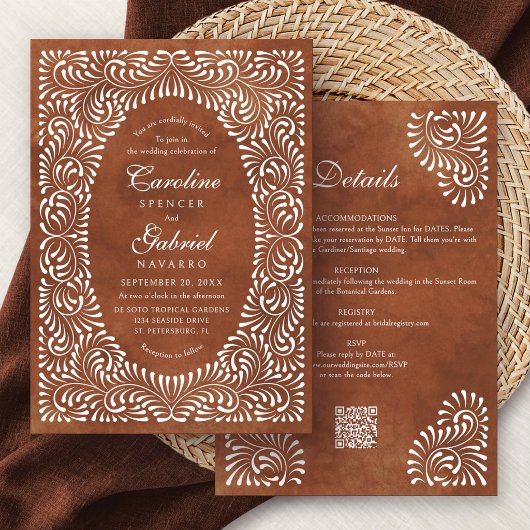 Invitation Talavera Terre Cuite Mariage Fiesta