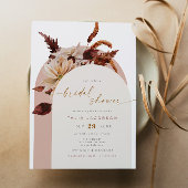 Invitation TALIA Bohemian Terracotta Blush Arch Fête des mari