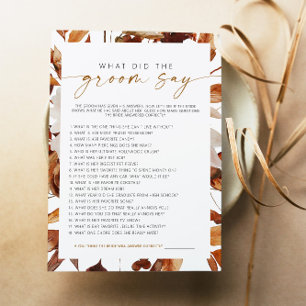 Invitation TALIA Boho Fall Floral Qu'est-ce que la chambre a