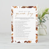 Invitation TALIA Boho Fall Floral Qu'est-ce que la chambre a  (Debout devant)