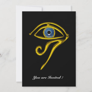 Invitation TALISMAN BLEU, noir
