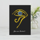 Invitation TALISMAN BLEU, noir (Debout devant)