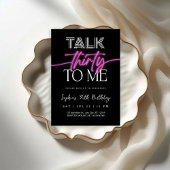 Invitation Talk 30 To Me 30th Birthday