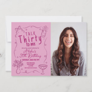 Invitation Talk Thirty To Me Photo 30th Night Out Anniversair