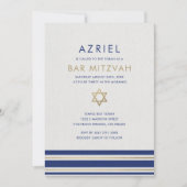 Invitation Tallit Bar Mitzvah (Devant)