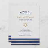 Invitation Tallit Bar Mitzvah (Devant / Derrière)
