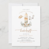 Invitation TALLULAH Eart Boho Coastal fille Bachelorette (Devant)
