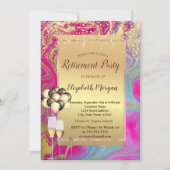 Invitation Talons, Ballons, Partie de retrait en marbre color (Devant)