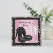 Invitation Talons hauts Champagne Léopard Rose Enterrement de (Debout devant)