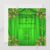 Invitation Talons hauts Lime Pailletés Soirée d'anniversaire (Dos)