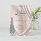 Invitation Talons hauts, Robe de ballons 80e anniversaire (Debout devant)