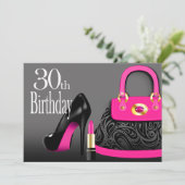 Invitation Talons hauts snob de bourse et anniversaire de (Debout devant)