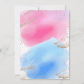 Invitation Talons Ou Roues Révélation De Sexe, Rose Ou Bleu (Dos)