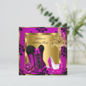 Invitation Talons roses fabuleux 50 prunelle Lustre Corset en (Debout devant)
