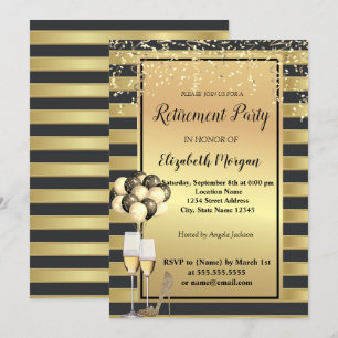 Invitation Talons, Verre, Ballons, Partie de retrait des band