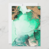 Invitation Talons verts, ballons, retraite en marbre vert (Dos)