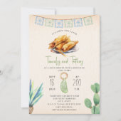 Invitation Tamales & Teethers Boy Baby shower Fiesta (Devant)