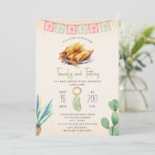 Invitation Tamales & Teethers Fille Baby shower Fiesta (Debout devant)