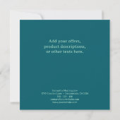 Invitation Tampon - VOTRE TEXTE & LOGO 3 (Dos)