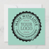 Invitation Tampon - VOTRE TEXTE & LOGO 3 (Devant)
