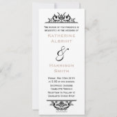 Invitation Tan & Black Skinny Crest (Dos)